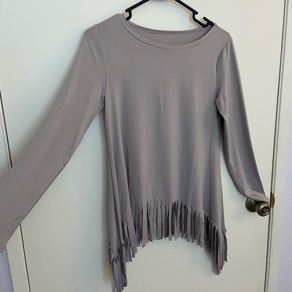 long sleeve with fringe